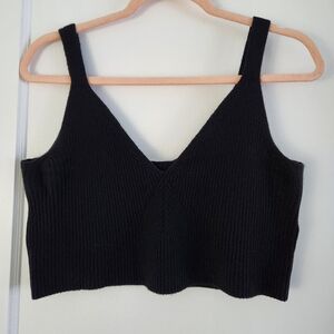 Very Soft Black Cashmere Tank Top From J Crew